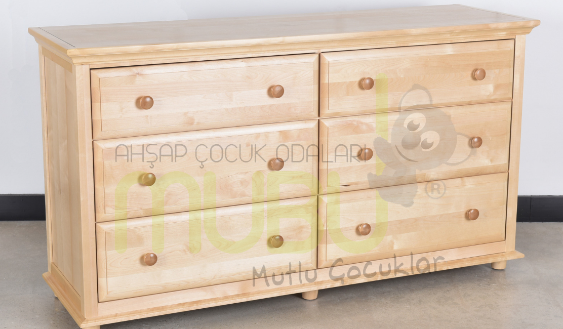 6 Çekmeceli Yatay Şifonyer